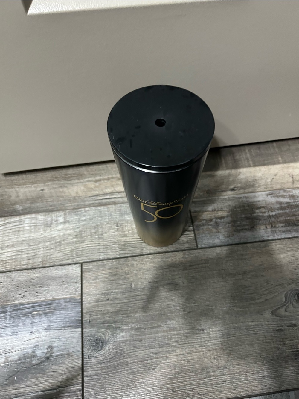 Starbucks Disney 50th Anniversary Travel Tumbler ombre Gold & Black - Picture 4 of 7